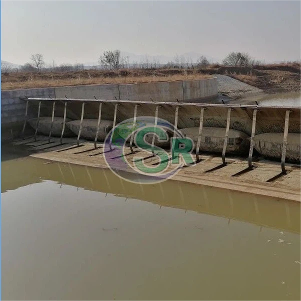 Barrage en caoutchouc gonflable pour un contrôle efficace du débit de la rivière